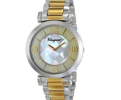 Gancino Two-Tone Watch with Link Bracelet