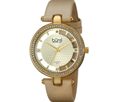 Gold-Tone Diamond and Crystal-Accented Watch