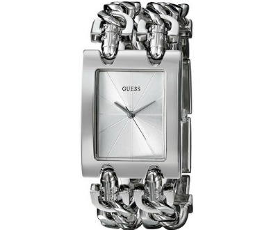 GUESS Brilliance on Links Silver-Tone Watch
