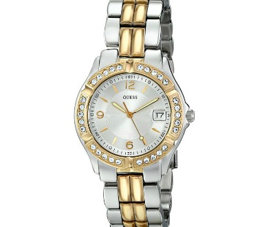 GUESS Dazzling Silver and Gold-Tone Watch