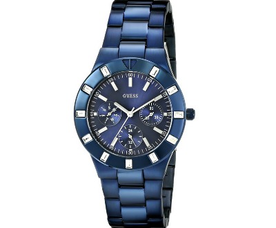 GUESS Iconic Blue-Plated Watch