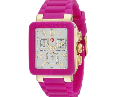 MICHELE Women's Bright Pink Watch