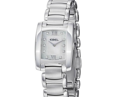 Mother-of-Pearl Diamond Dial Stainless Watch