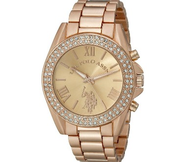 Polo Assn. Analog Display Rose Gold Watch