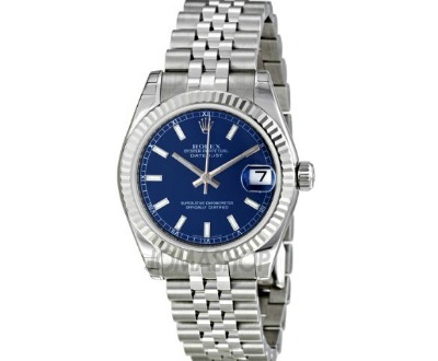 Rolex Blue Dial Women's Watch