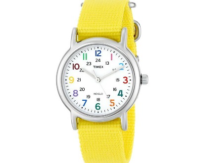Timex Weekender Yellow Watch