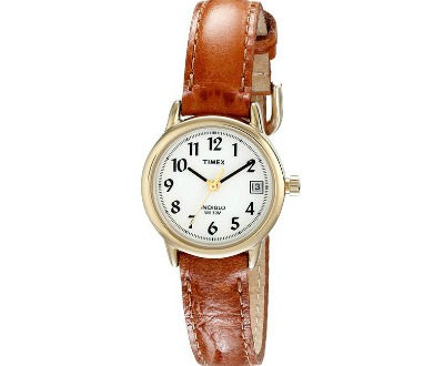Timex Women's Brown Leather Watch