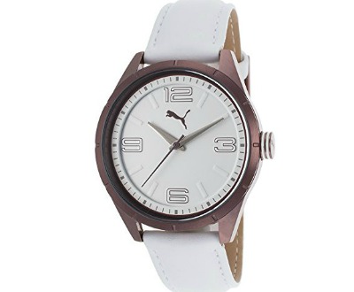 Women's White Leather Watch